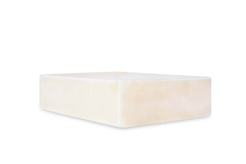 Mozzarella cheese on a white isolated background