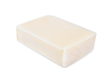 Mozzarella cheese on a white isolated background