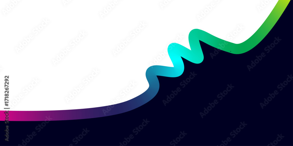 Poster abstract gradient wave fluid modern colorful shape dynamic curve background artwork.