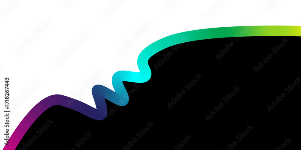 Poster abstract gradient wave fluid modern colorful shape dynamic curve background design.