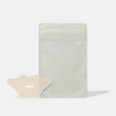Packaging of mouth sleeping tape on white background