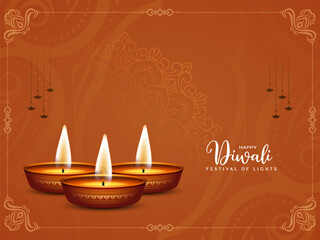 Happy Diwali Indian festival celebration classic background
