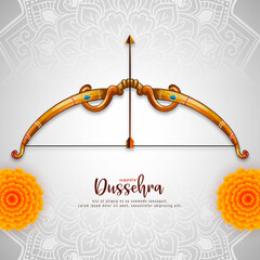 Happy Dussehra Indian festival cultural decorative background