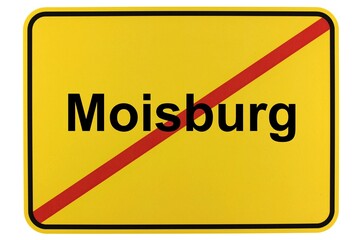 Illustration eines Ortsschildes der Gemeinde Moisburg in Niedersachsen