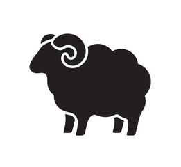 Bighorn Sheep Silhouette royalty-free images