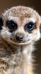 Close-up of a meerkat face