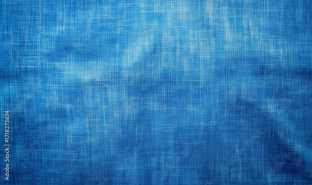 Aufkleber textured blue fabric background with subtle patterns and variations, isolated on white background