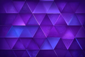 Fototapeta premium Vibrant abstract purple and blue geometric triangles with halftone texture.