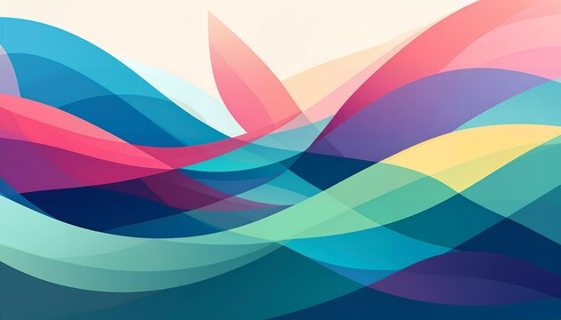 Fluid Motion: A Symphony of Abstract Waves and Colors