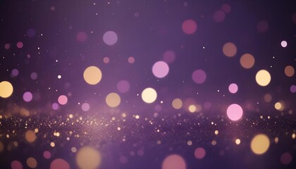 Abstract bokeh background with purple and gold colors