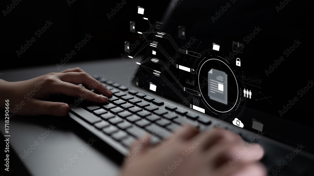 Poster digital document management system streamlines file access, document sharing, document tracking, and