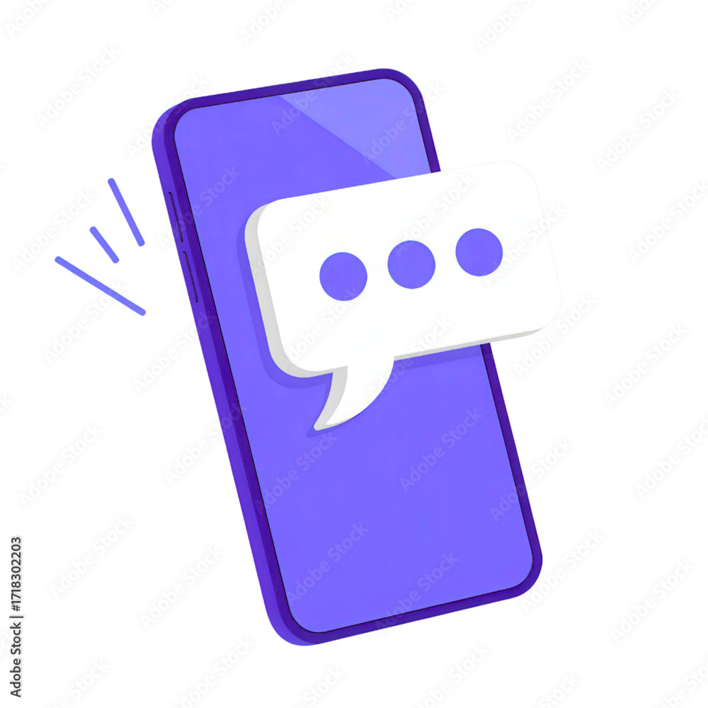 Aufkleber get instant mobile notifications with this vibrant smartphone design, perfect for tech startups and 