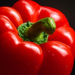 Close-up of a red bell pepper