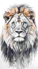 Fototapeta premium Portrait of a majestic lion