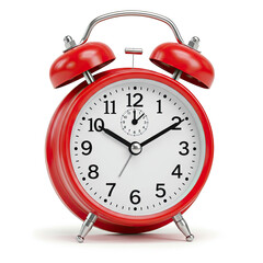 alarm clock isolated on white