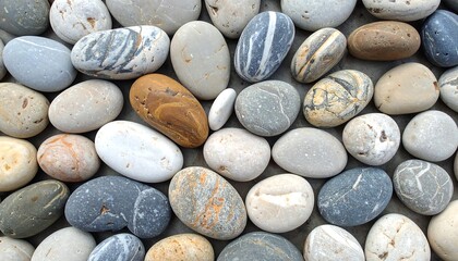 Assorted smooth stones