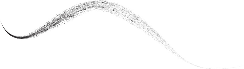 Decorative wave of line . Brush stroke waves. Abstract flow linear fluid design element .Zigzag wave. Wavy Music sounds lines. Squiggle brush stroke . Ornament design.Line art .Brush paint Vector 