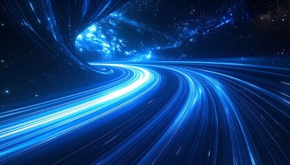 Cosmic blue light trails