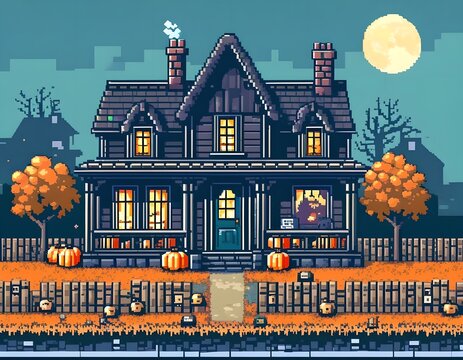 house in the night