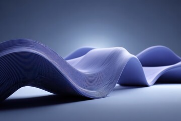 Dynamic abstract blue and purple waves, flowing elegant modern design