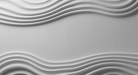 Obraz premium Abstract Modern Minimalist background with wavy white texture 