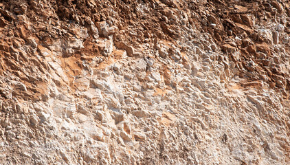Natural limestone rock face texture