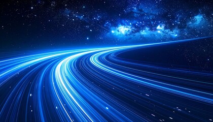 Cosmic highway through the starry night