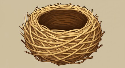 Empty bird nest