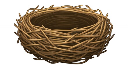 Empty bird nest