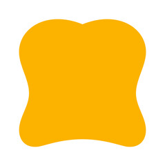 Yellow cartoon sticker creative shape