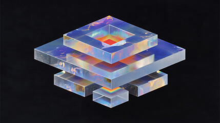 Neural network, geometric digital network, overlapping, black background, blue, neural brain, networking through ai, conceptual artwork
