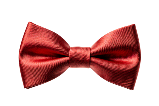 red bow isolated on white