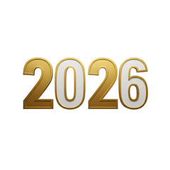 Elegant 2026 Numerals - New Year Celebration & Milestones