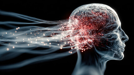 Digital representation of human brain's neural network and information processing