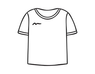 t shirt, hand drawn doodle, line art, monochrome, hand drawn