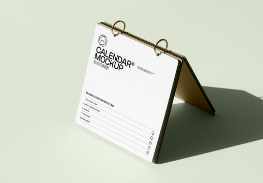 Standing Calendar Mockup