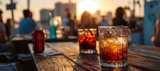 Sunset Drinks at the Beach Bar