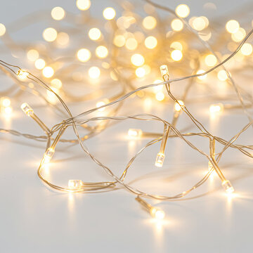 farry lights isolated on white background