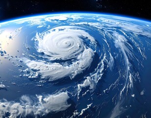 Hurricane seen from space