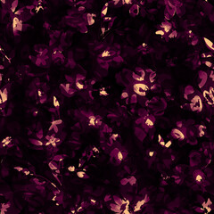 Abstract Floral Pattern Design Digital Textile Print For Fabric, Abstract Wallpaper