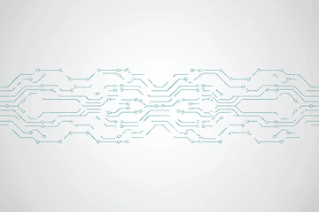blue abstract pcb board vector illustration symmetrical digital network electronic engineering technology design
