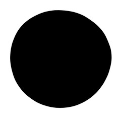 Simple black circle on a white background a minimalist design element for graphic design projects and abstract art compositions
