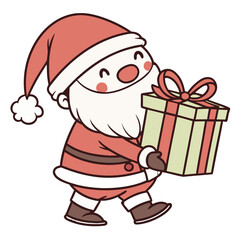 santa claus with gifts