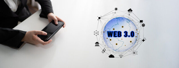 The interconnected global ecosystem of Web 3.0 technology. A worldwide network connecting...