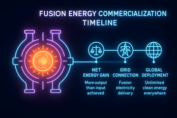 Fusion Energy Timeline with Reactor Development and Clean Power Milestones for Energy Research
