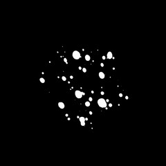 Abstract black Ink splash background, grunge vector design template - paint brush