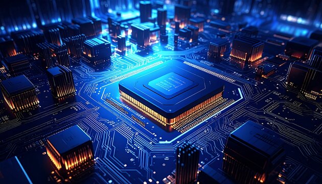 Digital city on a circuit board