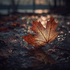 autumn maple leaves