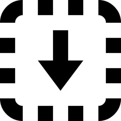 Obraz premium black arrow icon