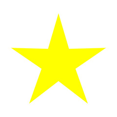 Star Icon. Golden Star Yellow Star Symbol.